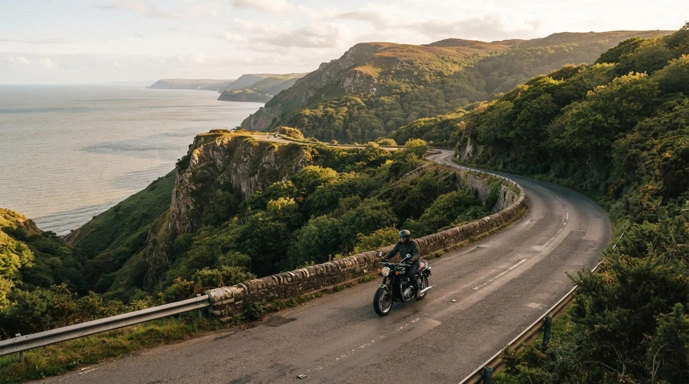 Exmoor Coastal Road - Minehead a Lynton, Somerset